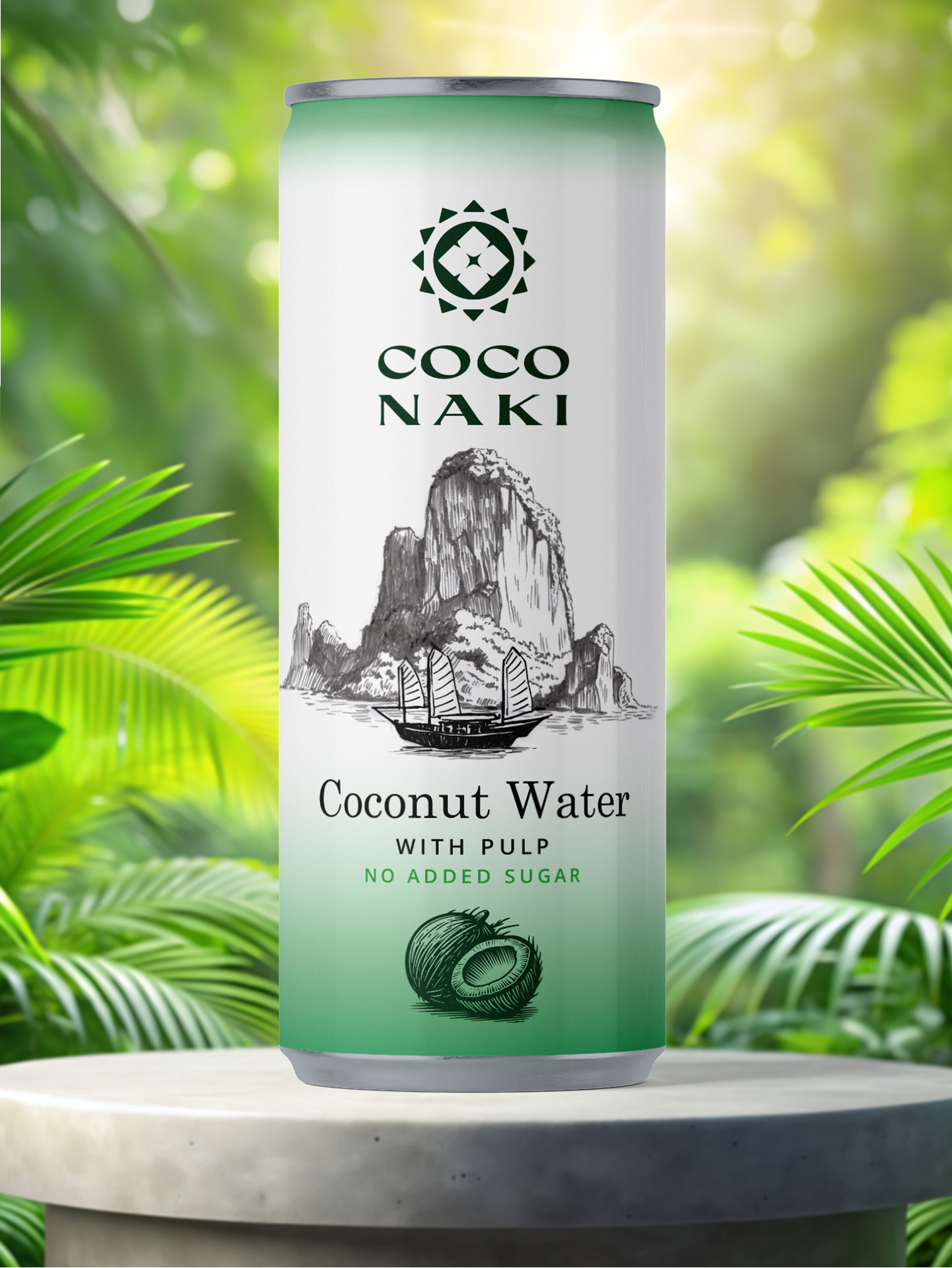 Apă de cocos - cu pulpă